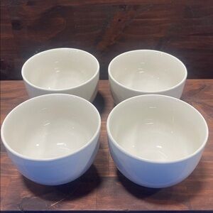 Denmark Tools For Cooks microwave Safe Porcelain Round Soup Salad Bowls Set 4